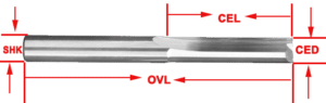 2F Straight End Mill 8 2F STRAIGHT END MILL