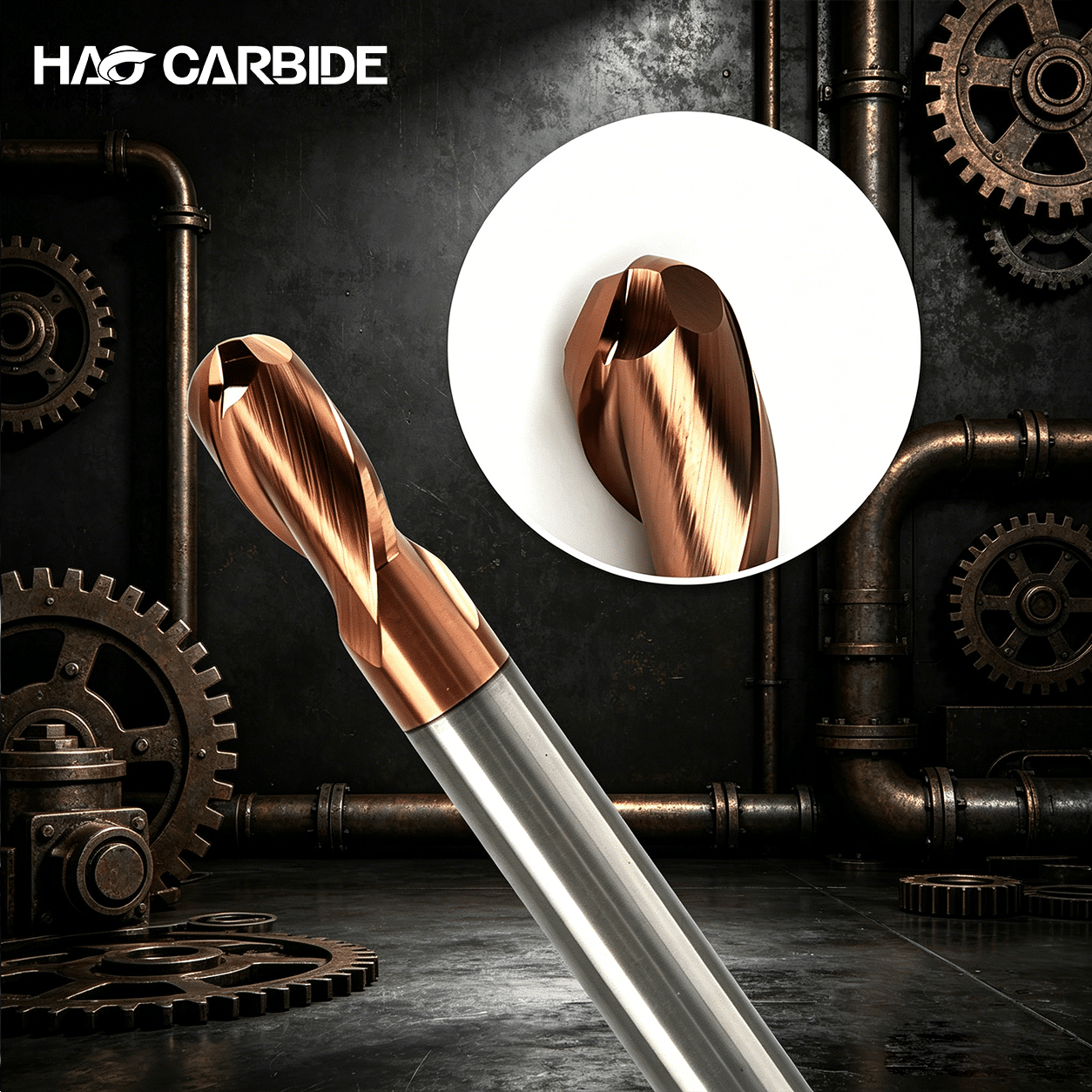 HRC55 2F Ball Nose End Mill 4 HRC55 2F Ball Nose End Mill - Image 4
