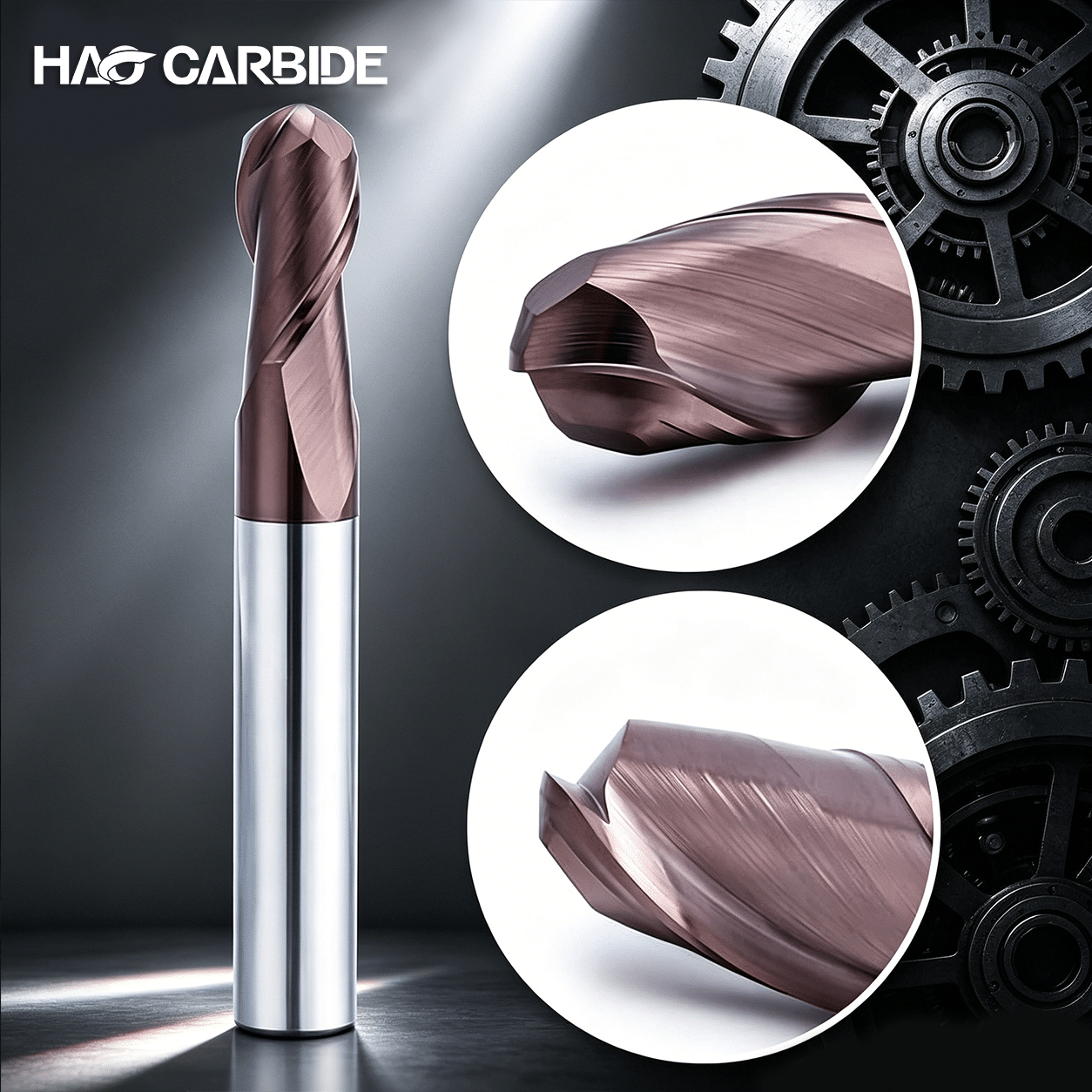 HRC60 2F Ball Nose End Mill 3 HRC60 2F Ball Nose End Mill - Image 3