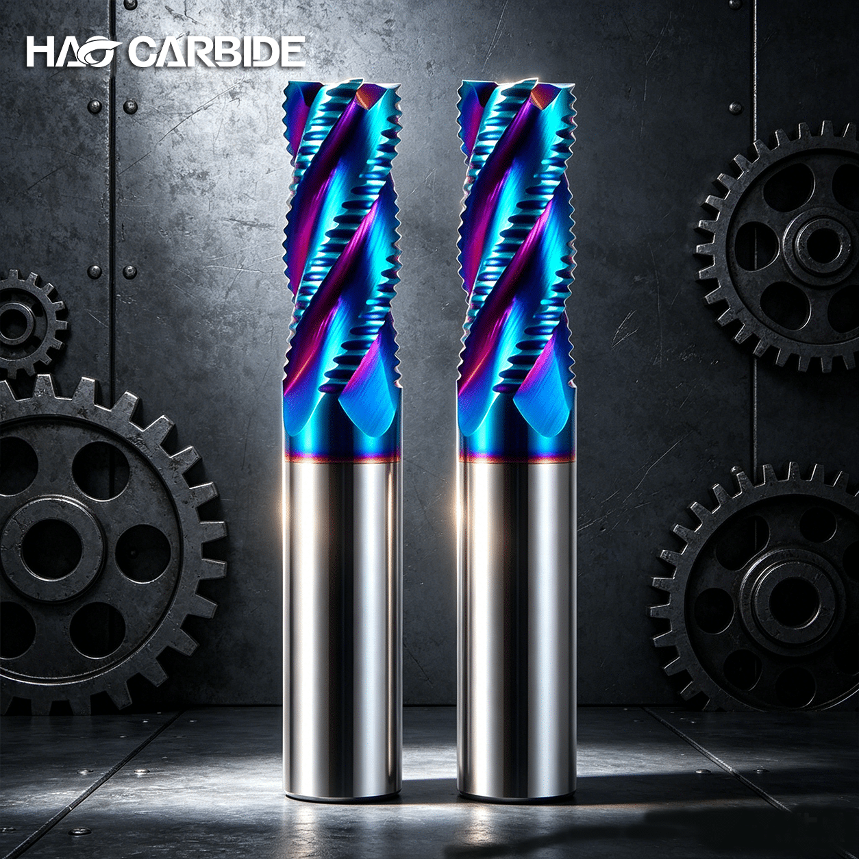 HRC65 4F Roughing End Mill 2 HRC65 4F Roughing End Mill - Image 2