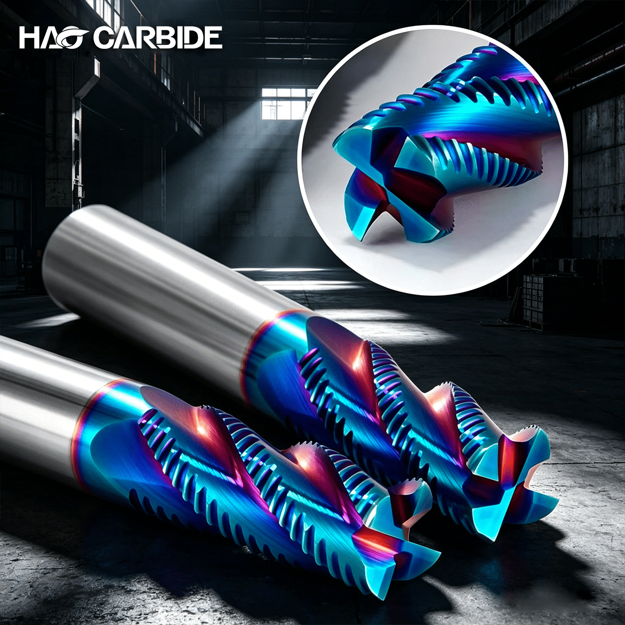 HRC65 4F Roughing End Mill 4 HRC65 4F Roughing End Mill - Image 4